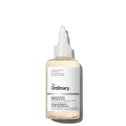 The Ordinary Glycolic Acid 7% Exfoliating Toner, Brightening and Smoothing Daily Toner for More Even-Looking Skin Tone, 100ml